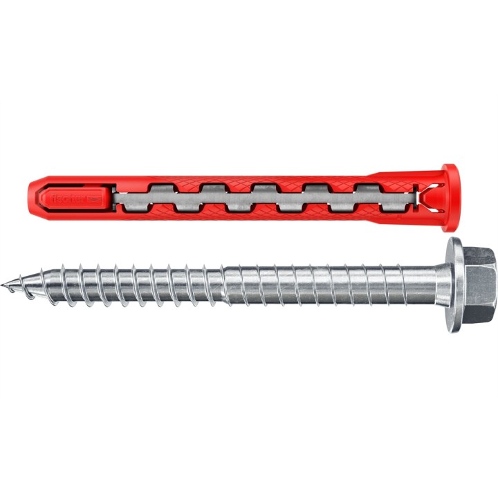 Hybridpower 10x90 Tassello Prolungato in Nylon e Acciaio con Vite a Testa