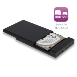 Eminent Box per HDD/SSD SATA da 2.5 Pollici USB 3.1, senza Viti