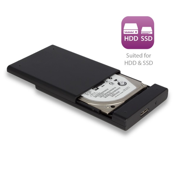Eminent Box per HDD/SSD SATA da 2.5 Pollici USB 3.1, senza Viti