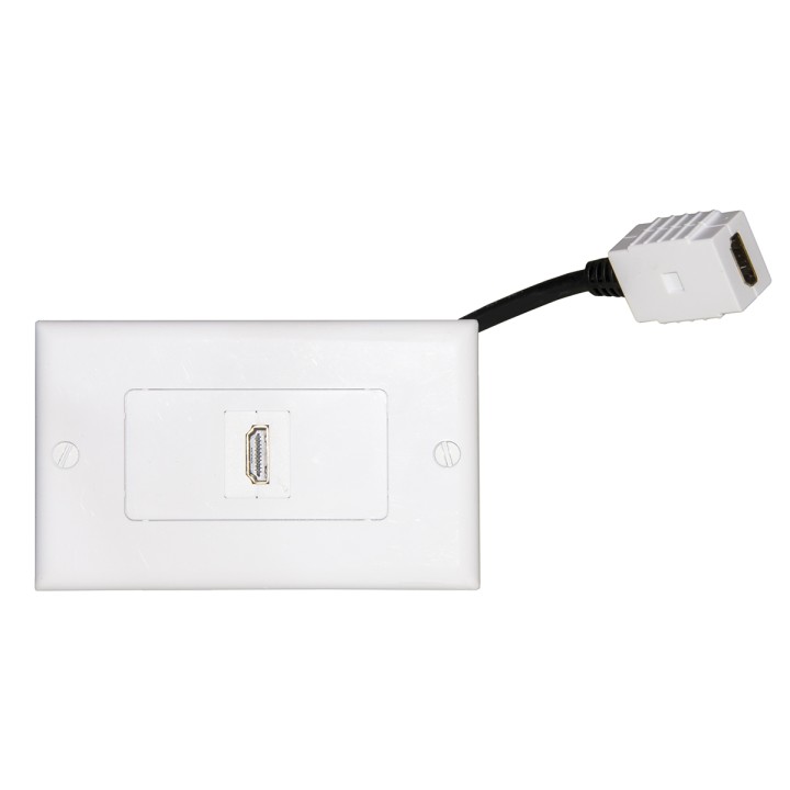 Link Placca Mod 503 con Connettori Hdmi® Femmina/Femmina con Cavetto CM 14