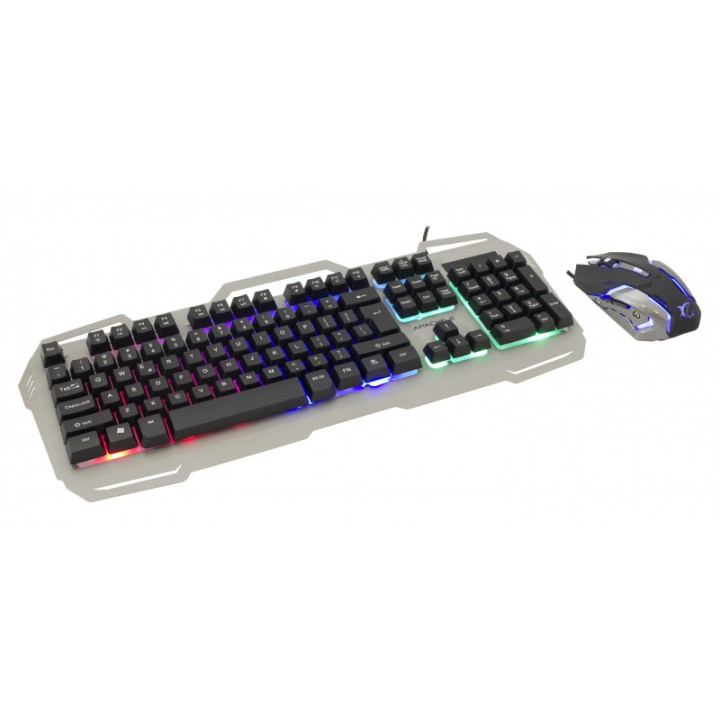 Kit Gaming Combo Mouse e Tastiera Apache 2 Tastiera Standard con Layout