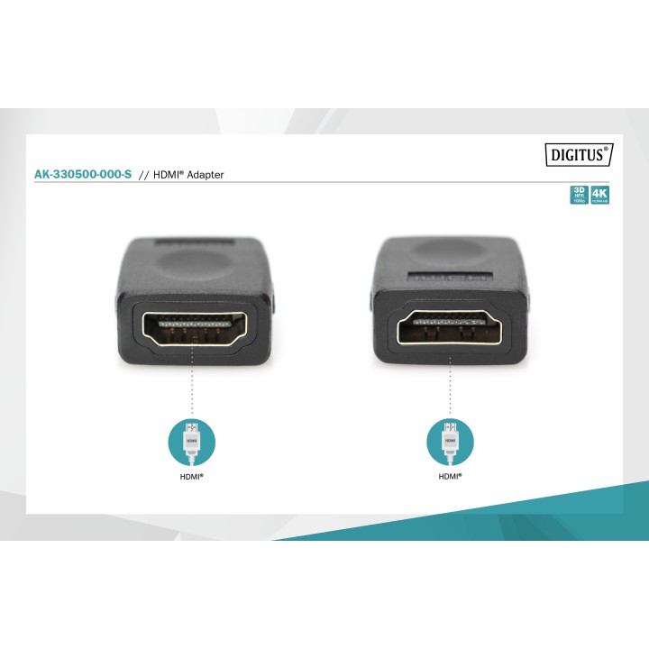 Adattatore HDMI Femmina/Femmina Digitus