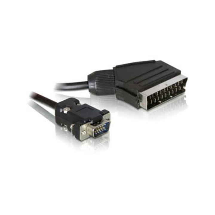 Cavo Video Scart Maschio (Output) - VGA Maschio (Input) MT 2